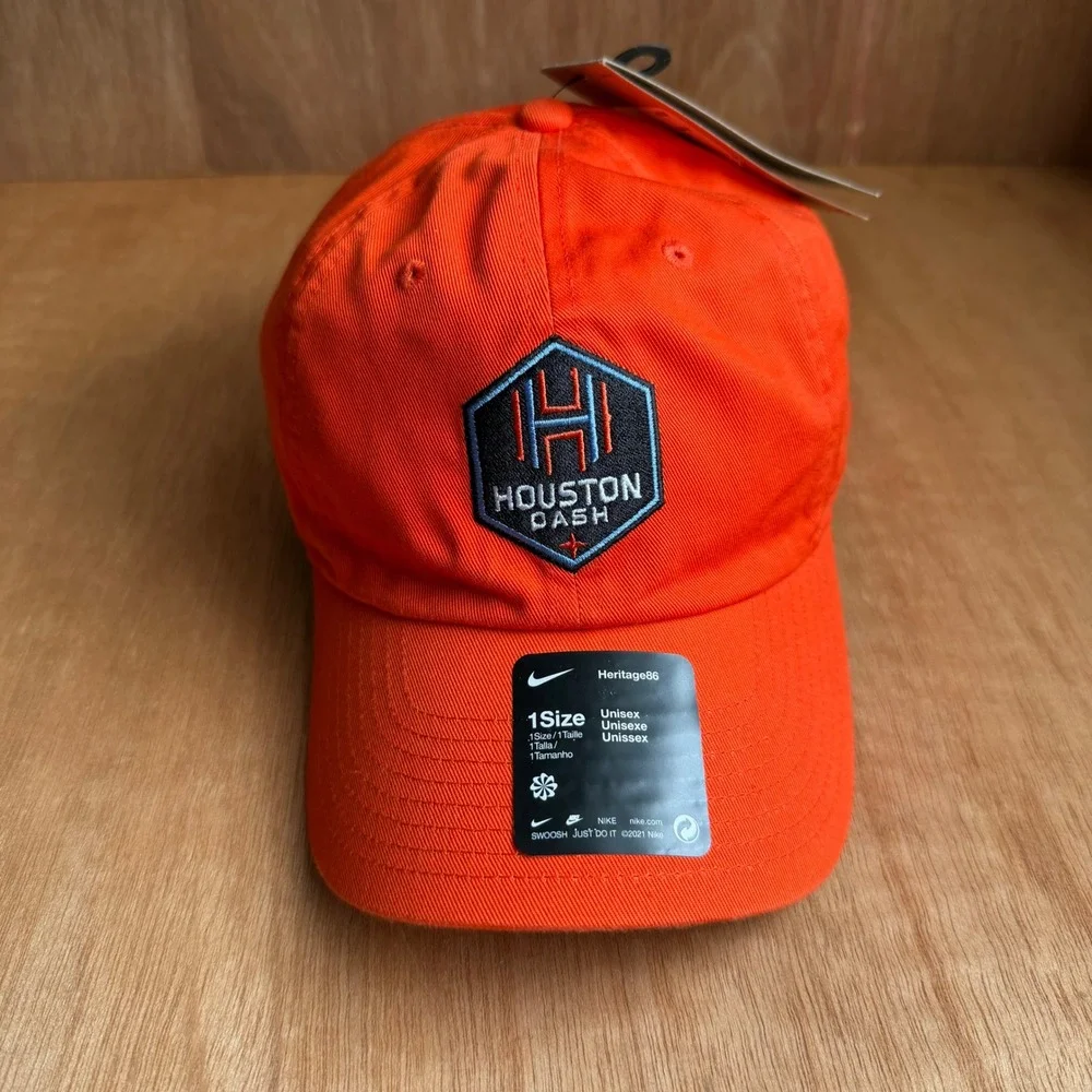 Nike Houston Dash Campus Cap Hat Orange NEW embroidered patch streetwear golf